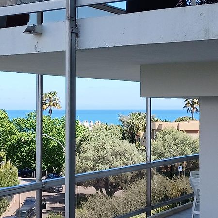 Juan Les Pins Tanit Studio Climatise Vue Sur Mer Piscine Antibes Extérieur photo