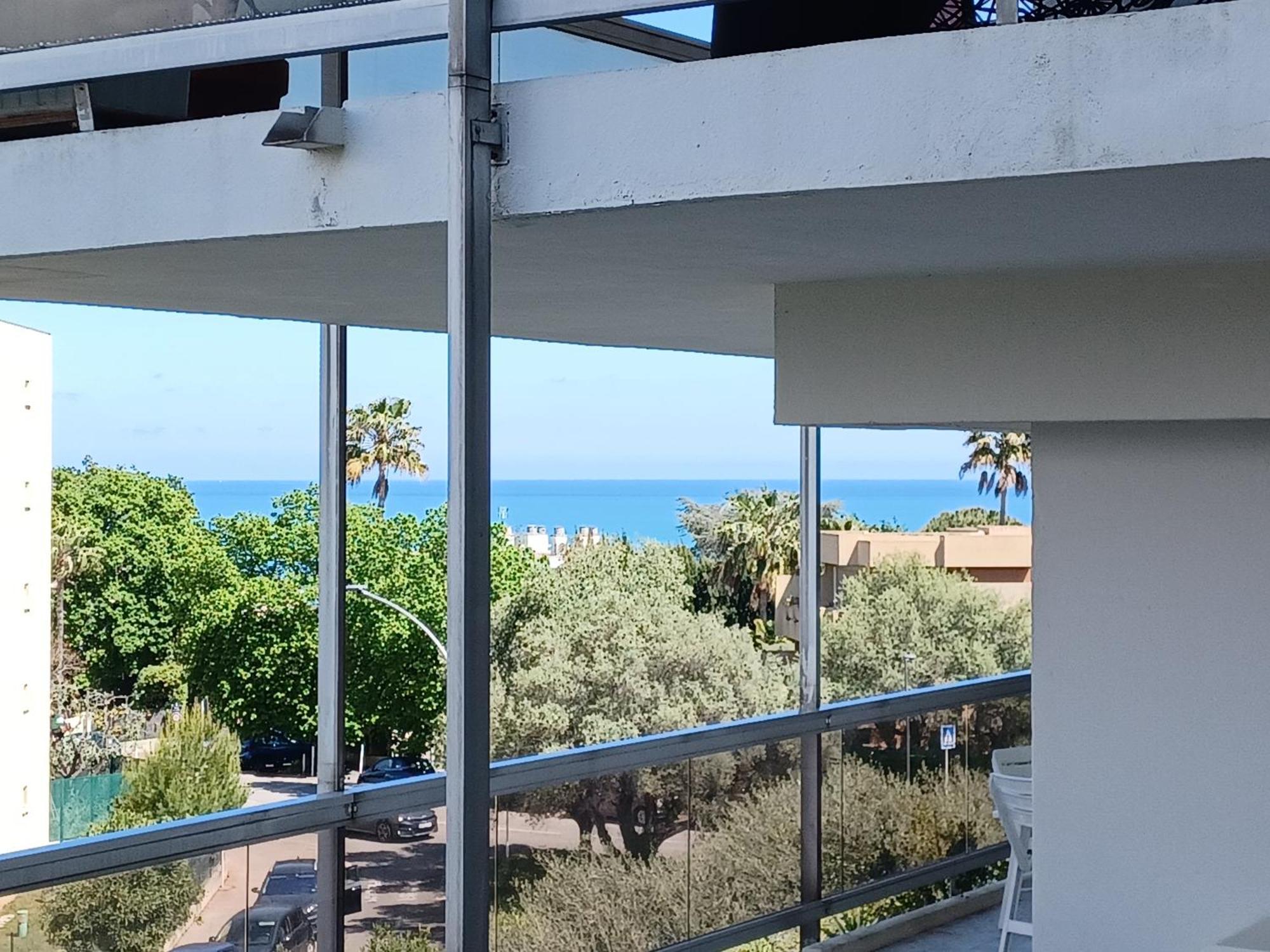 Juan Les Pins Tanit Studio Climatise Vue Sur Mer Piscine Antibes Extérieur photo